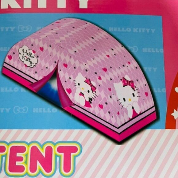 Sanrio Hello Kitty Bed Tent Twin Bed Pink w/ Bonus Flashlight Fits most twin bed - Picture 2 of 5